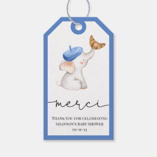 Bonjour Bebe Romantic French Girl Baby Showgif Geschenkanhänger
