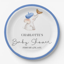 Bonjour Bebe Romantic French Girl Baby Showpap Pappteller