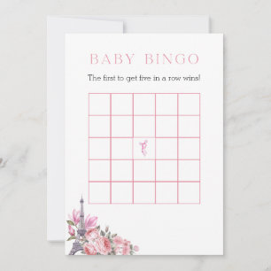 Bonjour Bebe   Suchen Sie die Baby Bingo Game Card Einladung