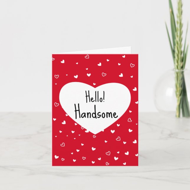Bonjour belle carte Saint Valentin Drôle Vday (Devant)