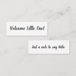 Bonjour/Bienvenue Petit Un Mini Carte de visite