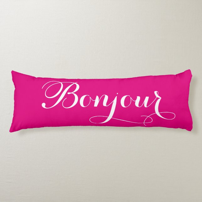 Bonjour Bonsoir Kissen (Vorderseite)