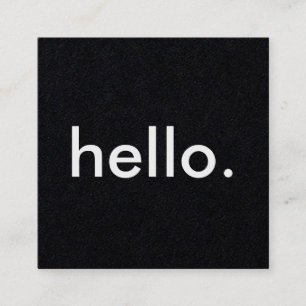 Bonjour Carré Carte de visite