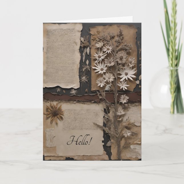 Bonjour carte de voeux (Devant)