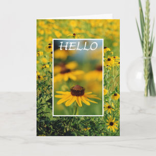 Bonjour - carte de voeux Noir-Eyed de Susans