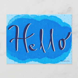 Bonjour carte postale