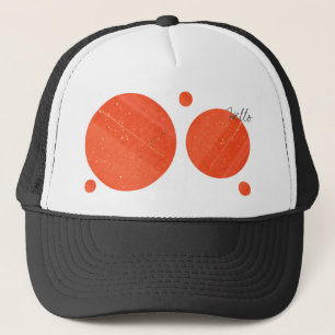 Bonjour Casquette Funky Rouge Jade Jasper Cercles