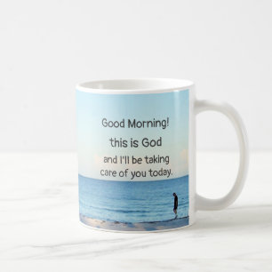 "Bonjour, c'est Dieu" Café Mug