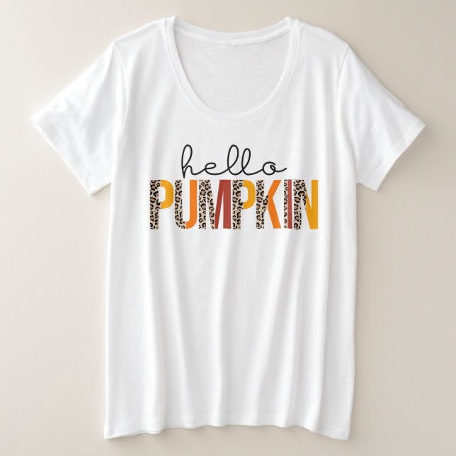 Bonjour Citrouille Automne Personnaliser d'automne (Design devant)