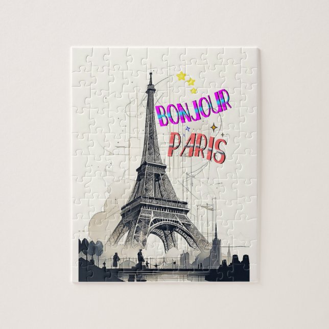 Bonjour Colorful Paris (Vertikal)
