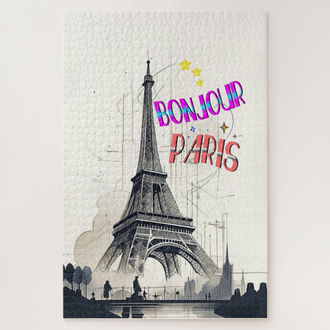 Bonjour Colorful Paris (Vertikal)