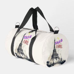 Bonjour Colorful Paris Duffle Bag
