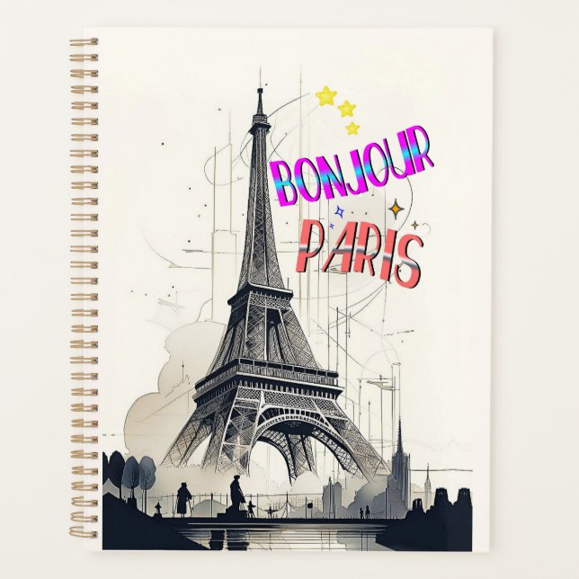 Bonjour Colorful Paris Planer (Vorderseite)