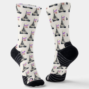 Bonjour Colorful Paris Socken