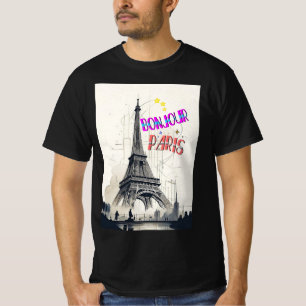 Bonjour Colorful Paris T-Shirt