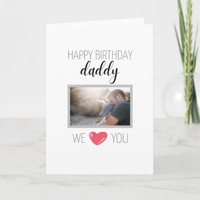 BONJOUR D'ANNIVERSAIRE CARTE DADDY PERSONNALISÉE P (Devant)