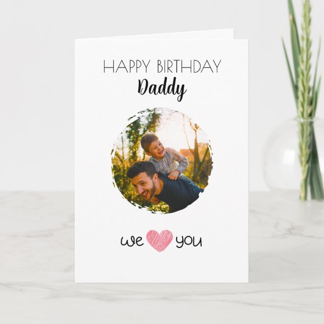 BONJOUR D'ANNIVERSAIRE CARTE JOURNÉE PHOTO ET TEXT (Devant)