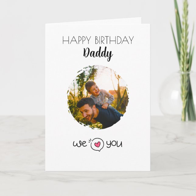 BONJOUR D'ANNIVERSAIRE CARTE JOURNÉE PHOTO ET TEXT (Devant)