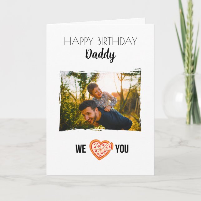 BONJOUR D'ANNIVERSAIRE CARTE JOURNÉE PHOTO ET TEXT (Devant)