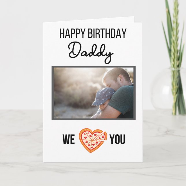 BONJOUR D'ANNIVERSAIRE DE LA CARTE DADDY PHOTO ET  (Devant)