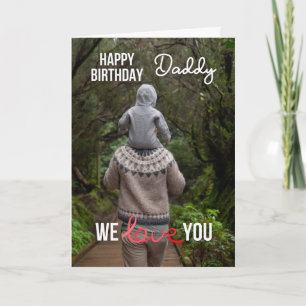 BONJOUR D'ANNIVERSAIRE DE LA CARTE DADDY PHOTO ET