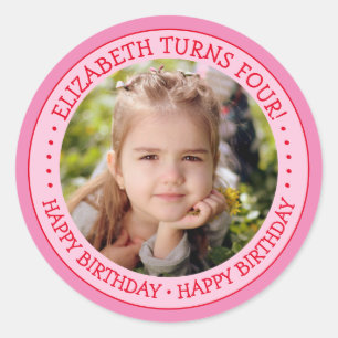 BONJOUR D'ANNIVERSAIRE Photo Sticker