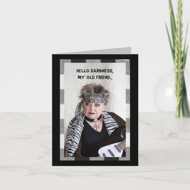 Bonjour Darkness, mon vieil ami drôle Carte (Devant)