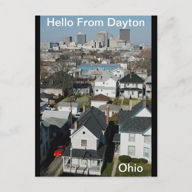 Bonjour De Dayton, Ohio Carte Postale (Devant)