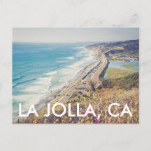 Bonjour de La Jolla, carte postale de Torrey Pines
