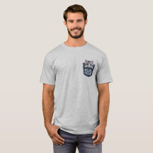 Bonjour de la poche - Chat mignon T-shirt