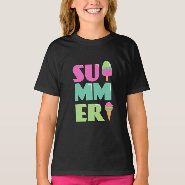 Bonjour école Bonjour Summer Beach T-shirt (Devant)