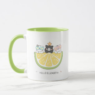 Bonjour été - Chats Doodles mignonnes et Mug de tr