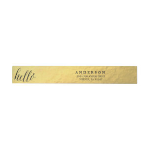 BONJOUR étiquettes d'enveloppe d'adresse