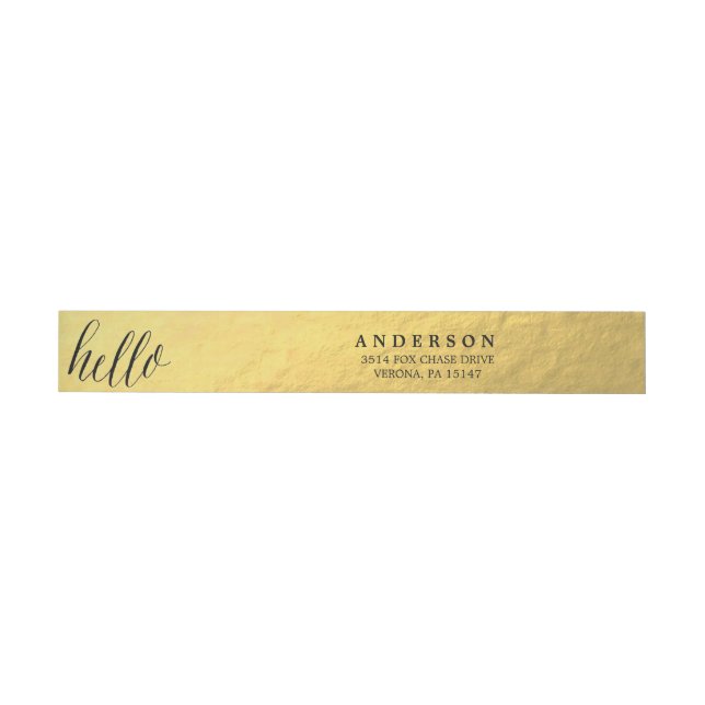 BONJOUR étiquettes d'enveloppe d'adresse (Individual)