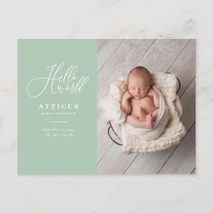 Bonjour faire-part de naissance de photo des