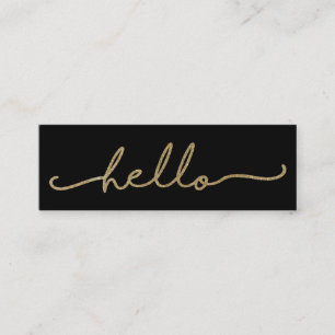 Bonjour Faux Foil Carte de visite