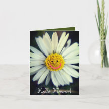 Bonjour Fleur Carte vierge personnalisable