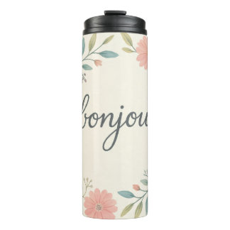 Bonjour floral thermal tumbler thermosbecher