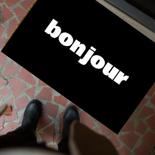 BONJOUR Französisch Moderne Minimalistische Typogr Fußmatte