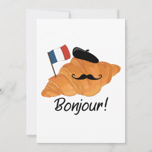 Bonjour French Croissant - Frankreich Funny Food