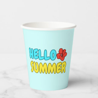 Bonjour Gobelets en Papier Été