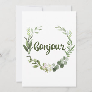 Bonjour Hello French