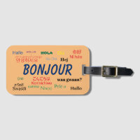 Bonjour Hello Languages World Travel Colorful