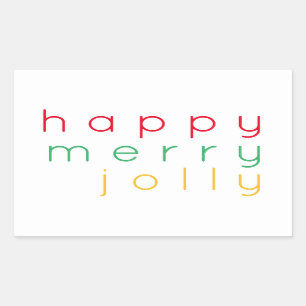 BONJOUR JOLLY Stickers Rectangle JOLLY