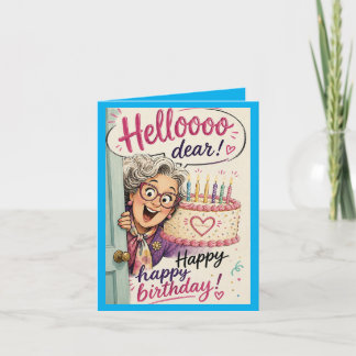 Bonjour joyeux joyeux anniversaire Carte de vœux p