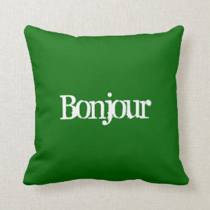 Bonjour - Kopfkissen Kissen
