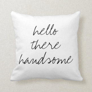 Bonjour là coussin carré beau