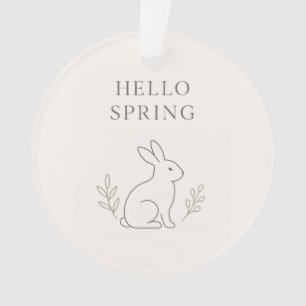 Bonjour Ligne Artistique Minimaliste Lapin de Prin