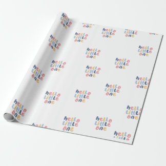 Bonjour Little One Baby Cadeau Papier d'enveloppem