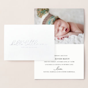 Bonjour Little One Faire-part de naissance (Vérita
